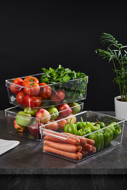 Organisateur De Réfrigérateur Crystal Fresh Cap 200 X 325 X 100 mm