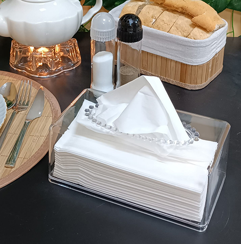 Porte-Serviette Carré En Cristal