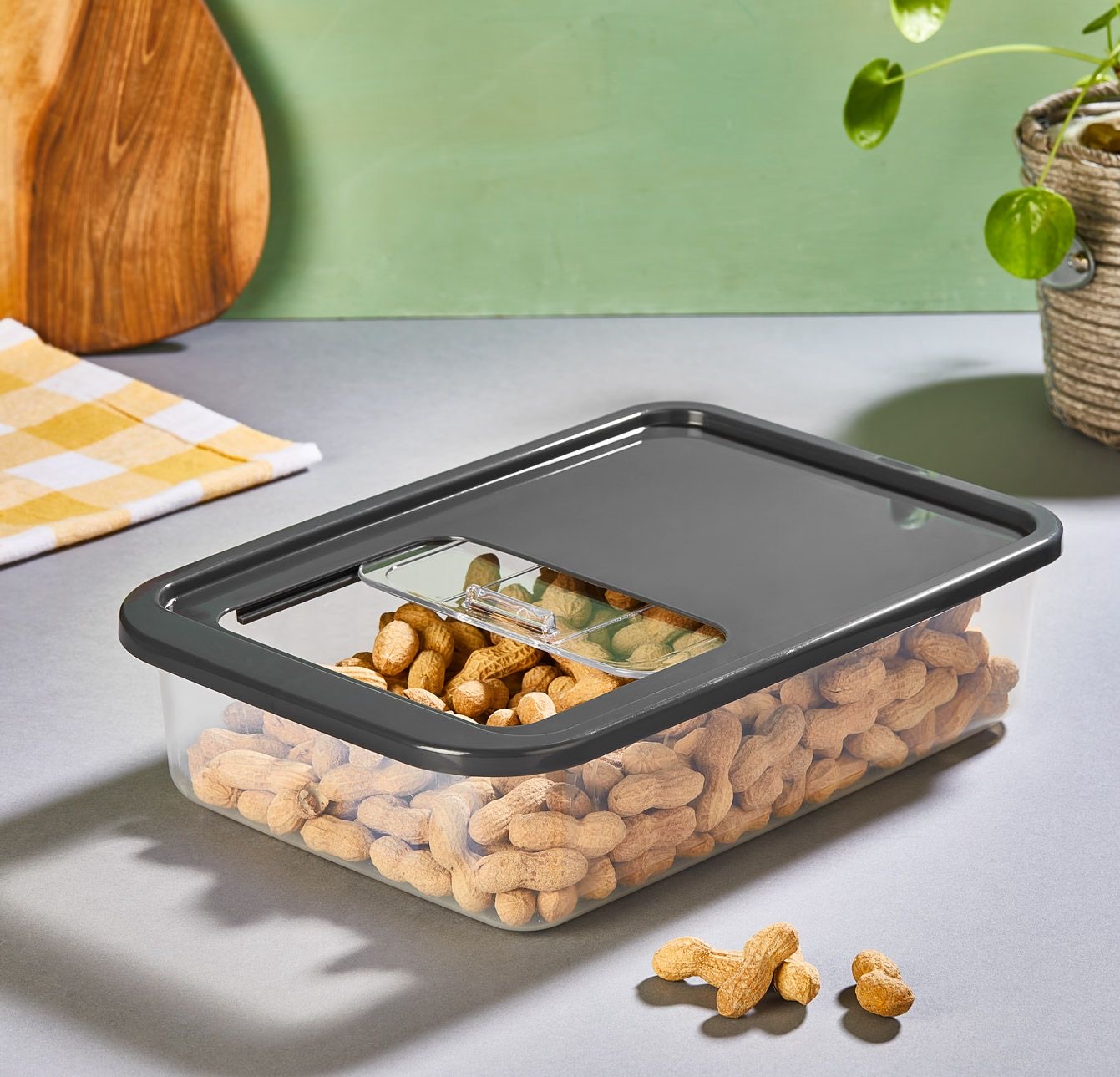 Boîte De Rangement À Couvercle Coulissant 5 Lt